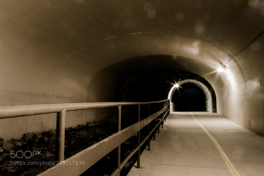 Pentax K10D sample photo. Underpass photography