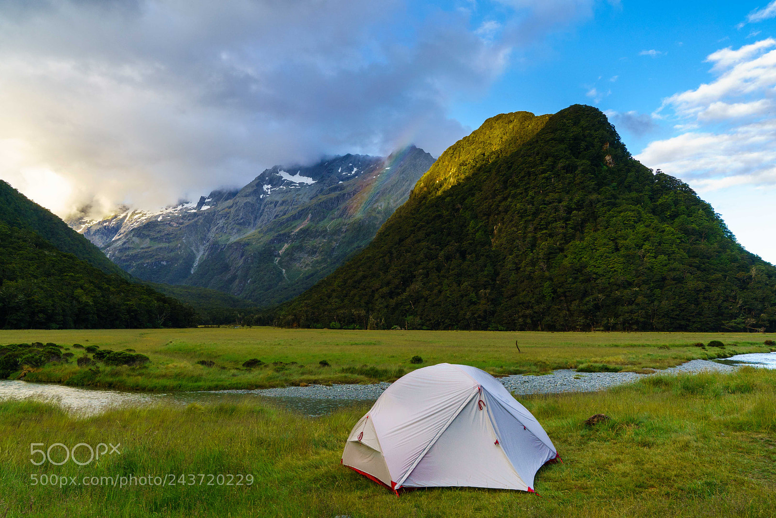 Sony a9 sample photo. Routeburn flats campground photography