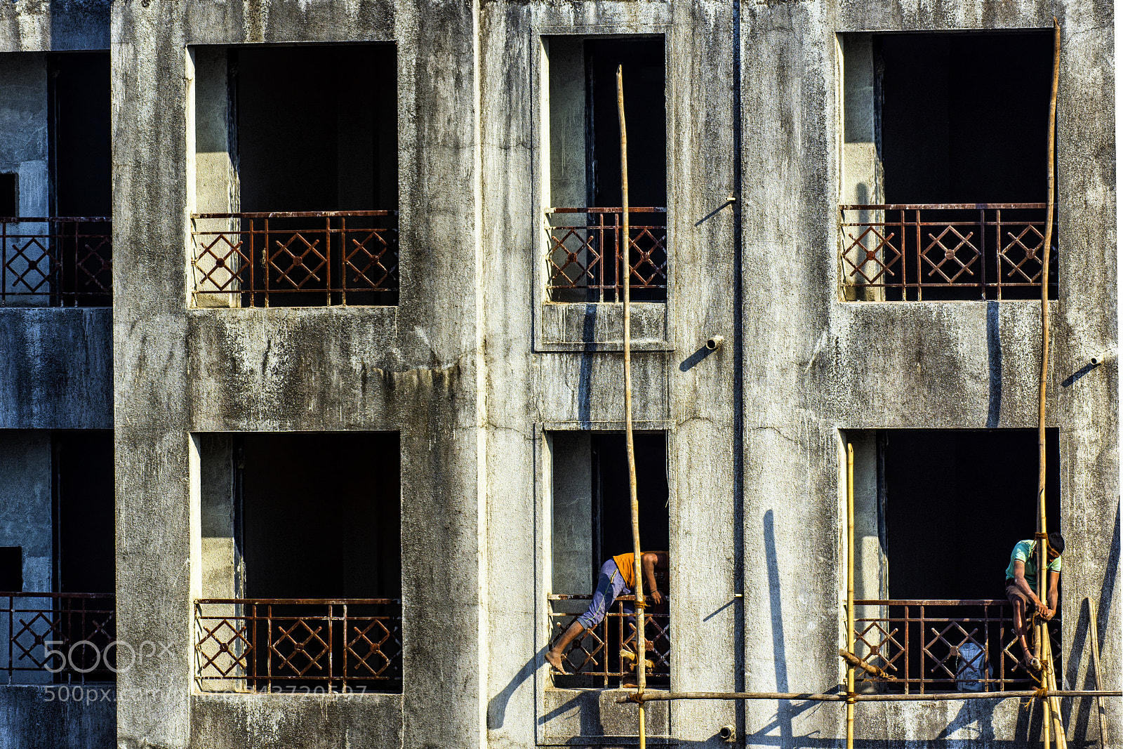 Nikon D7200 sample photo. Scaffolding photography
