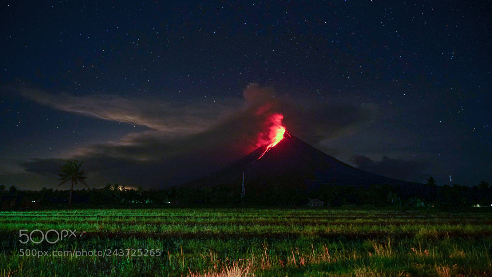 Sony a7R II sample photo. Mayon volcano eruption as photography