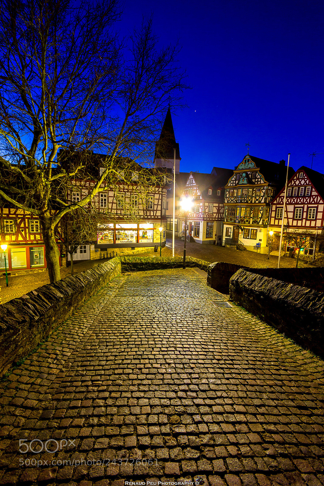 Canon EOS 60D sample photo. Idstein blue hour photography