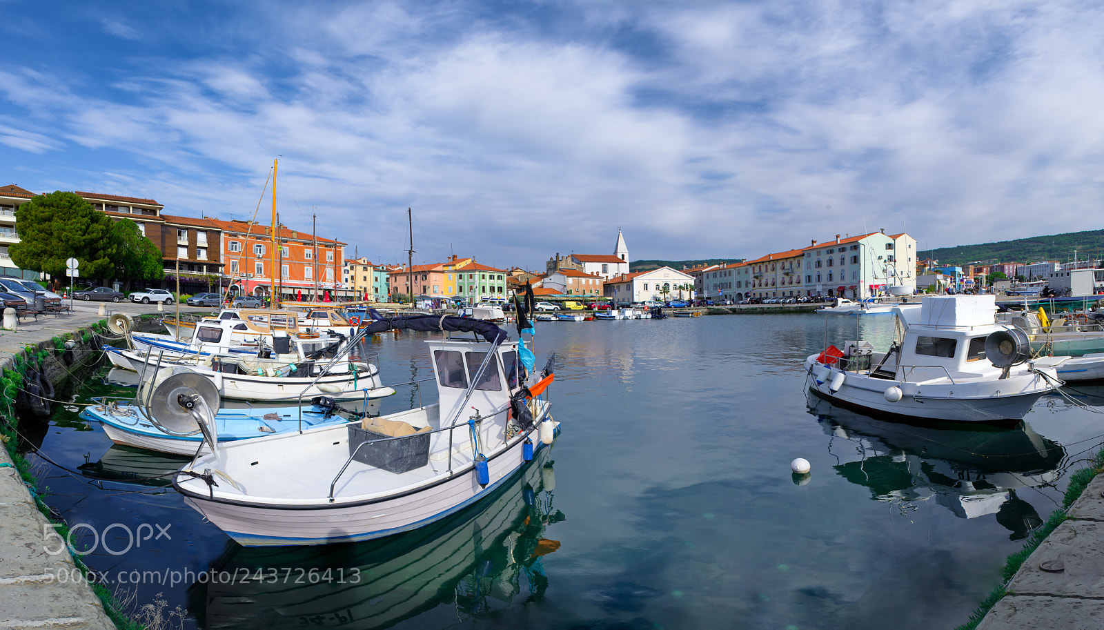 Nikon D600 sample photo. Panorama of izola old photography