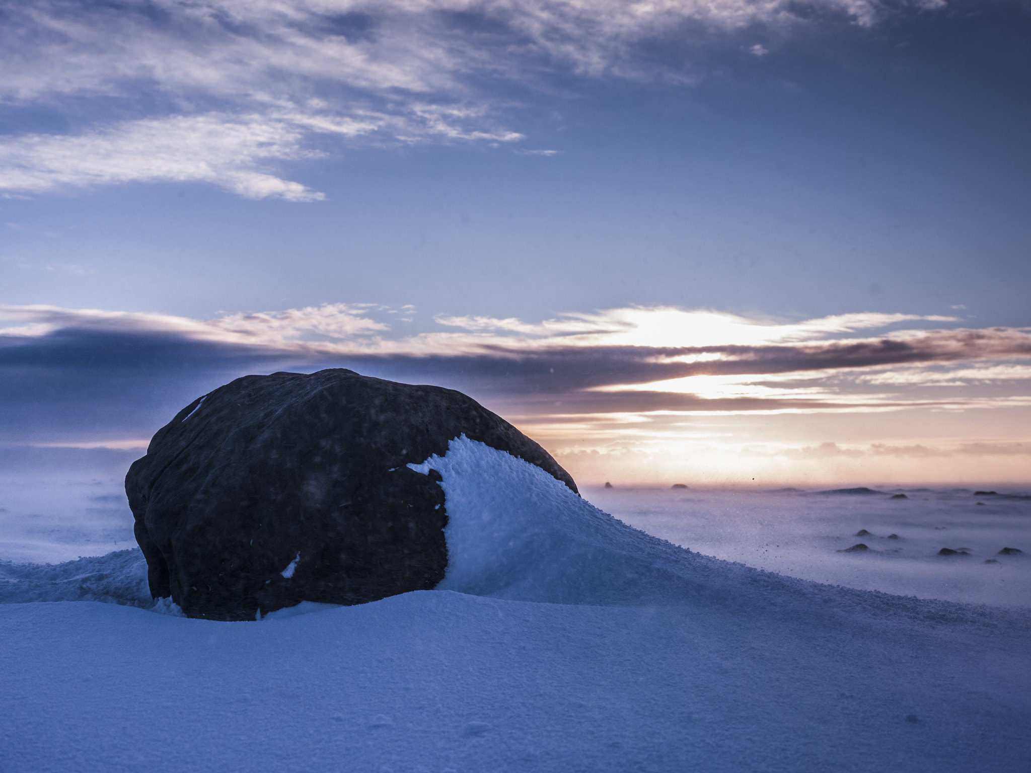 Panasonic Lumix DMC-GF2 sample photo. Frozen rock photography