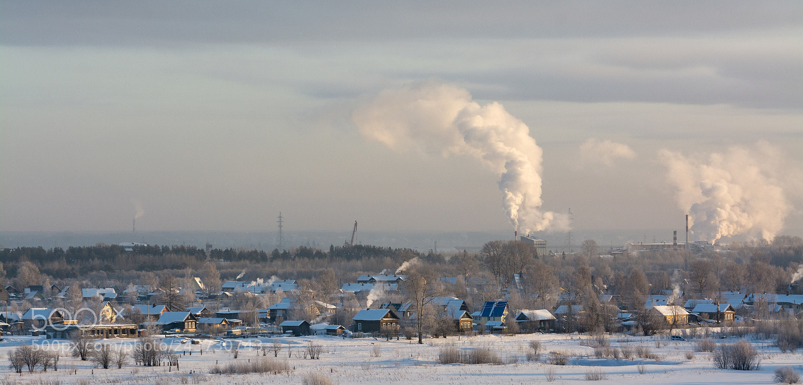 Nikon D7100 sample photo. Winter village photography
