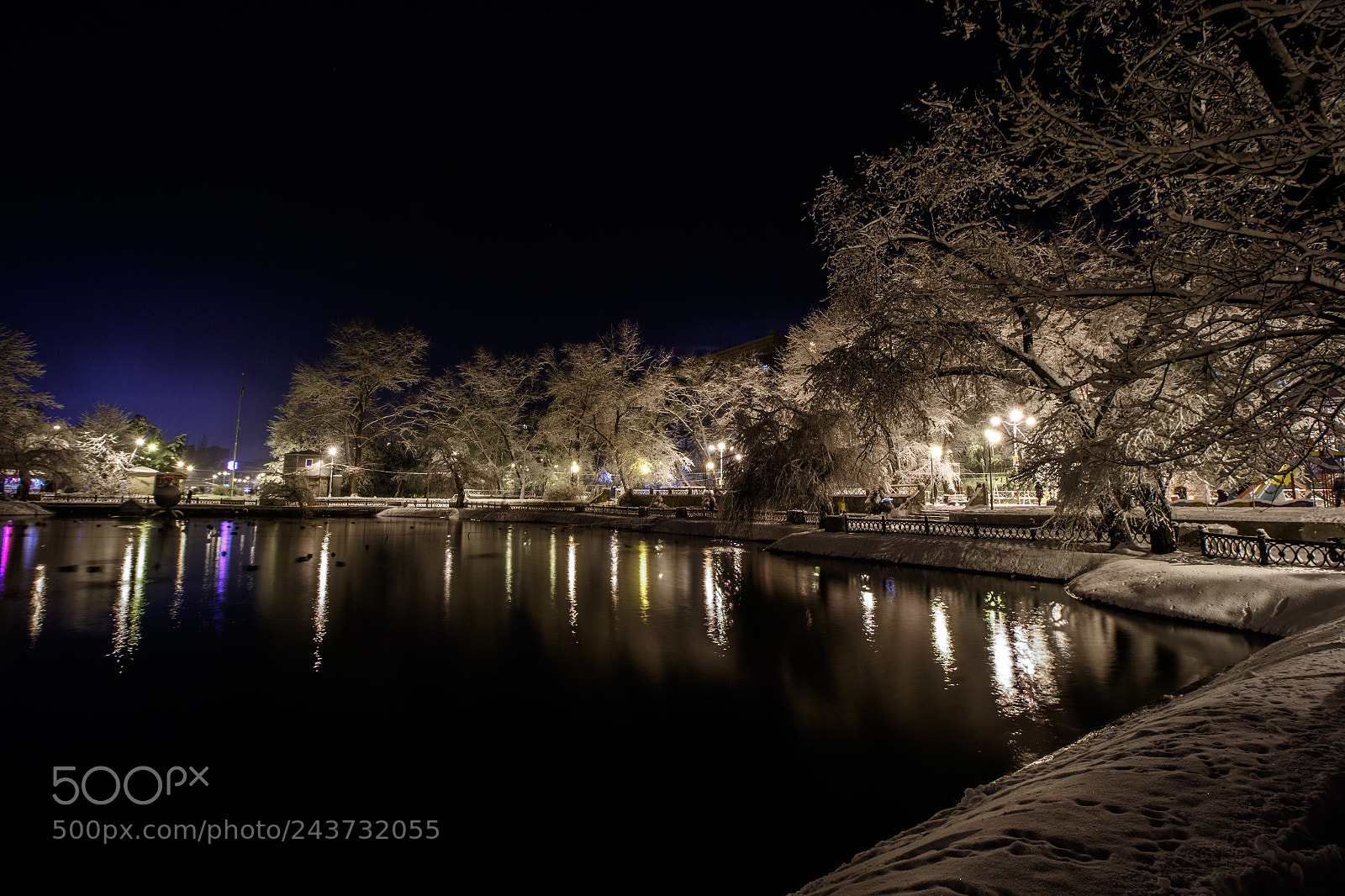 Canon EOS 7D Mark II sample photo. Frosty winter night photography