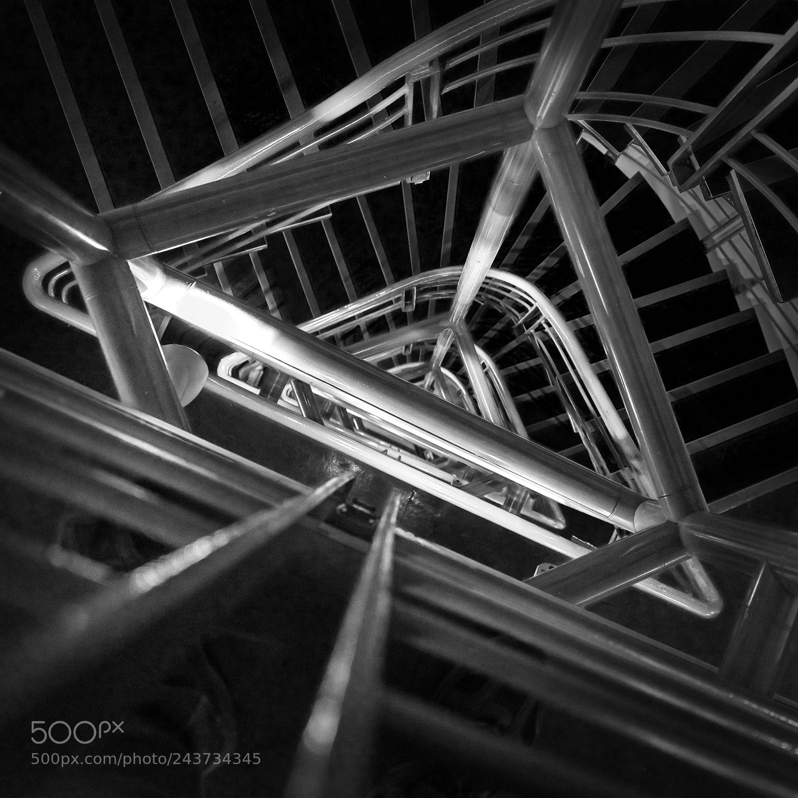 Sony a7 sample photo. Triangular staircase photography