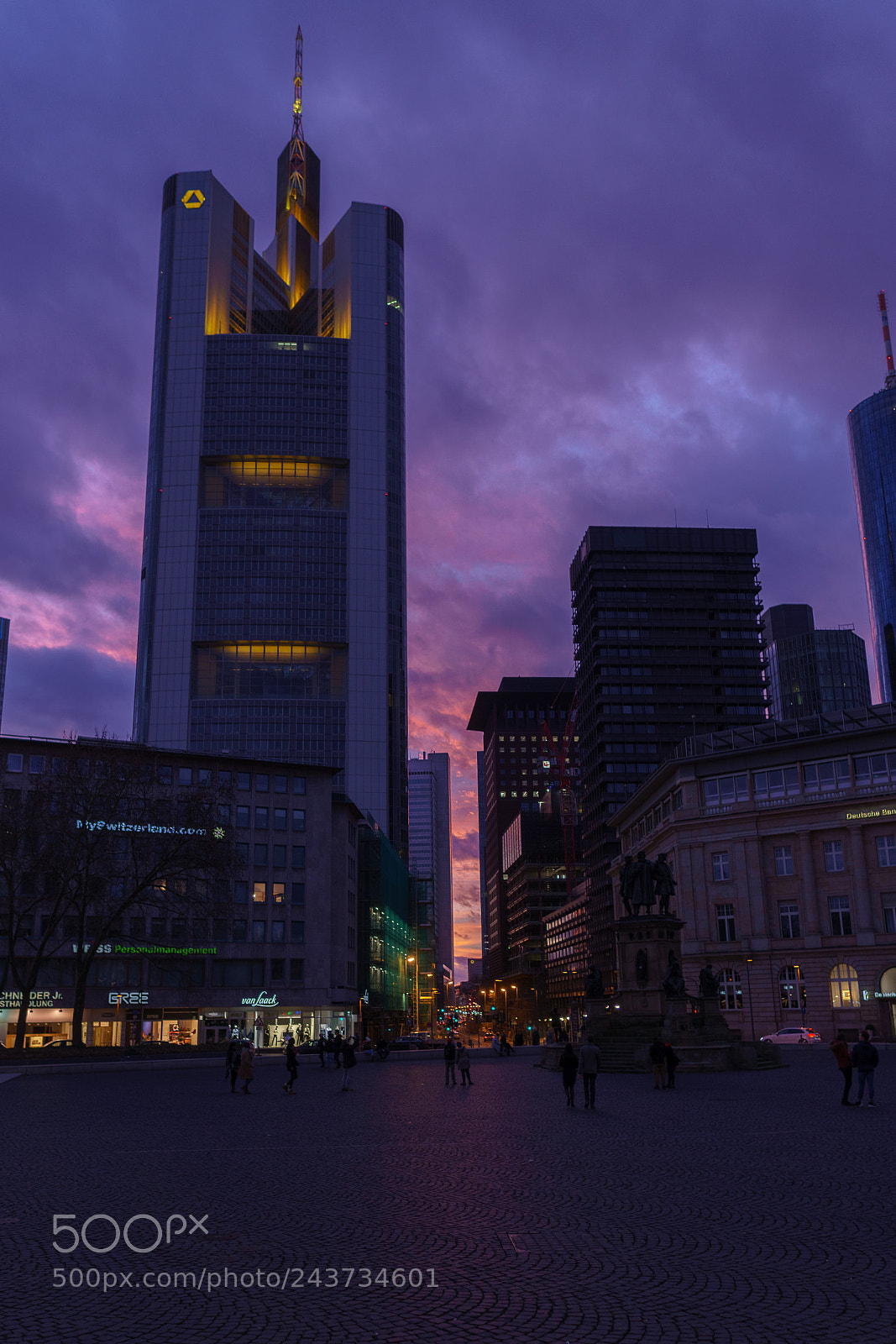 Sony a6500 sample photo. Frankfurt towers photography