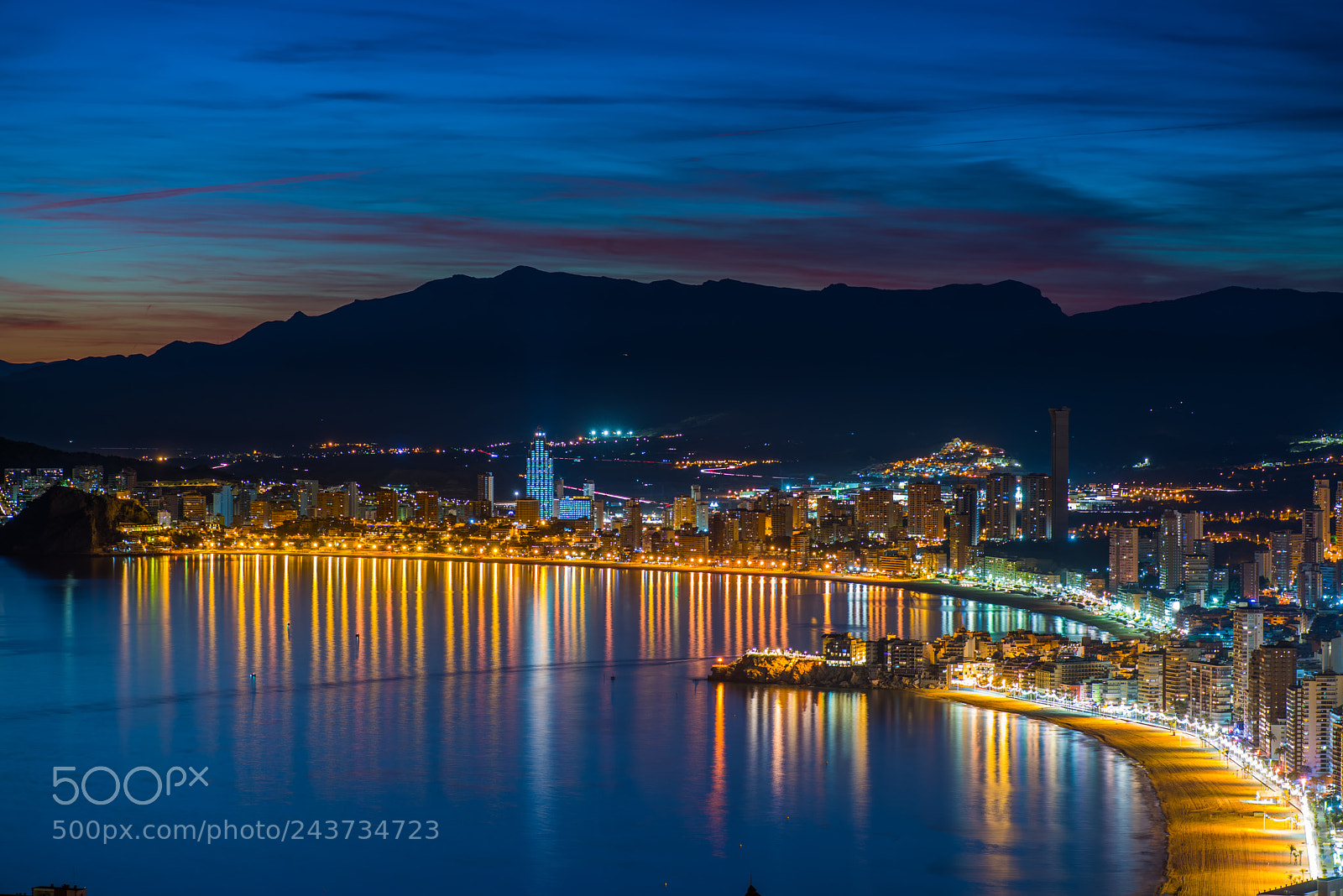 Nikon D810 sample photo. Benidorm reflection photography