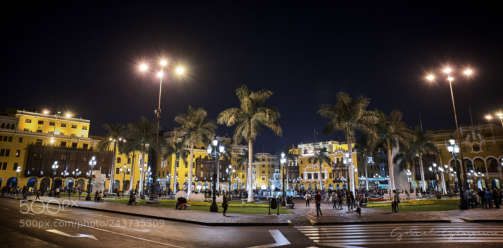 Nikon D850 sample photo. Main square of lima photography