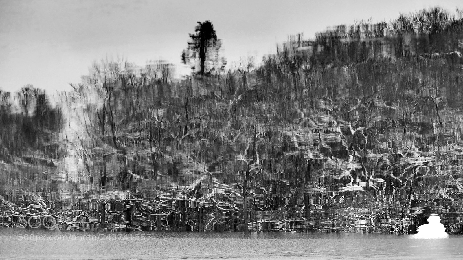 Panasonic Lumix DMC-FZ1000 sample photo. Water, snow and trees photography