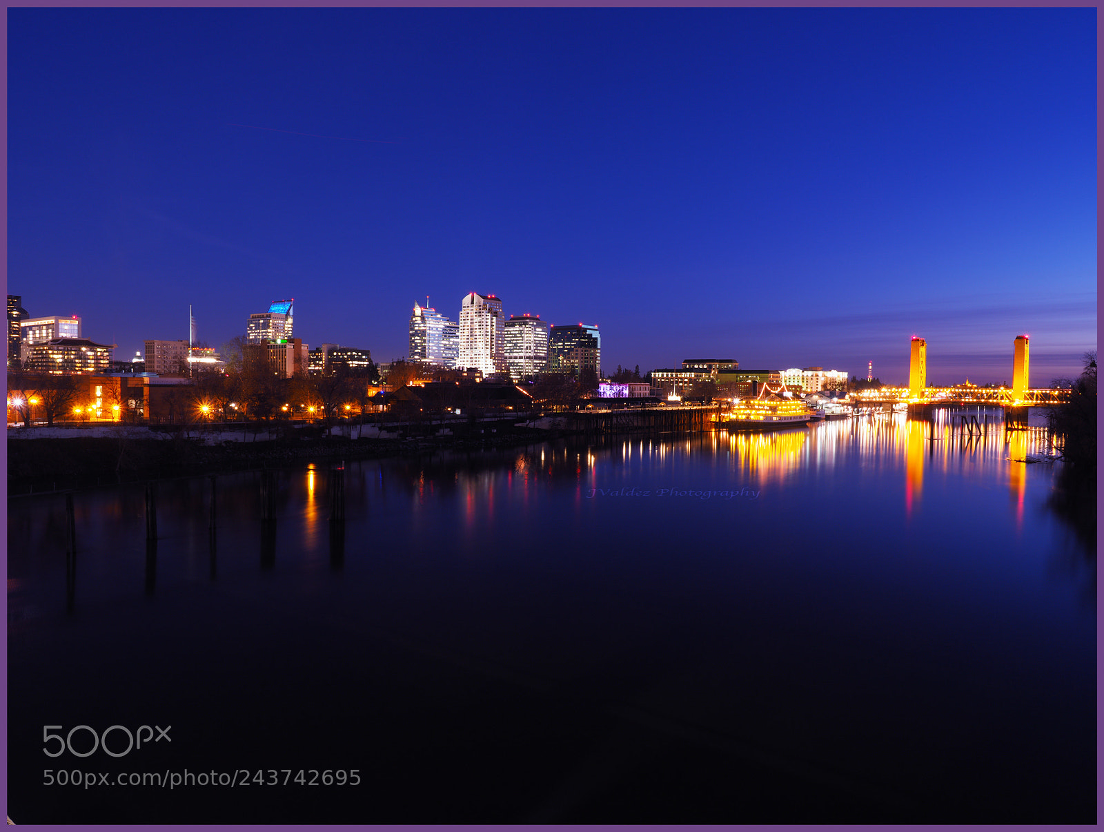 Olympus OM-D E-M1 Mark II sample photo. Sacramento city at dusk photography