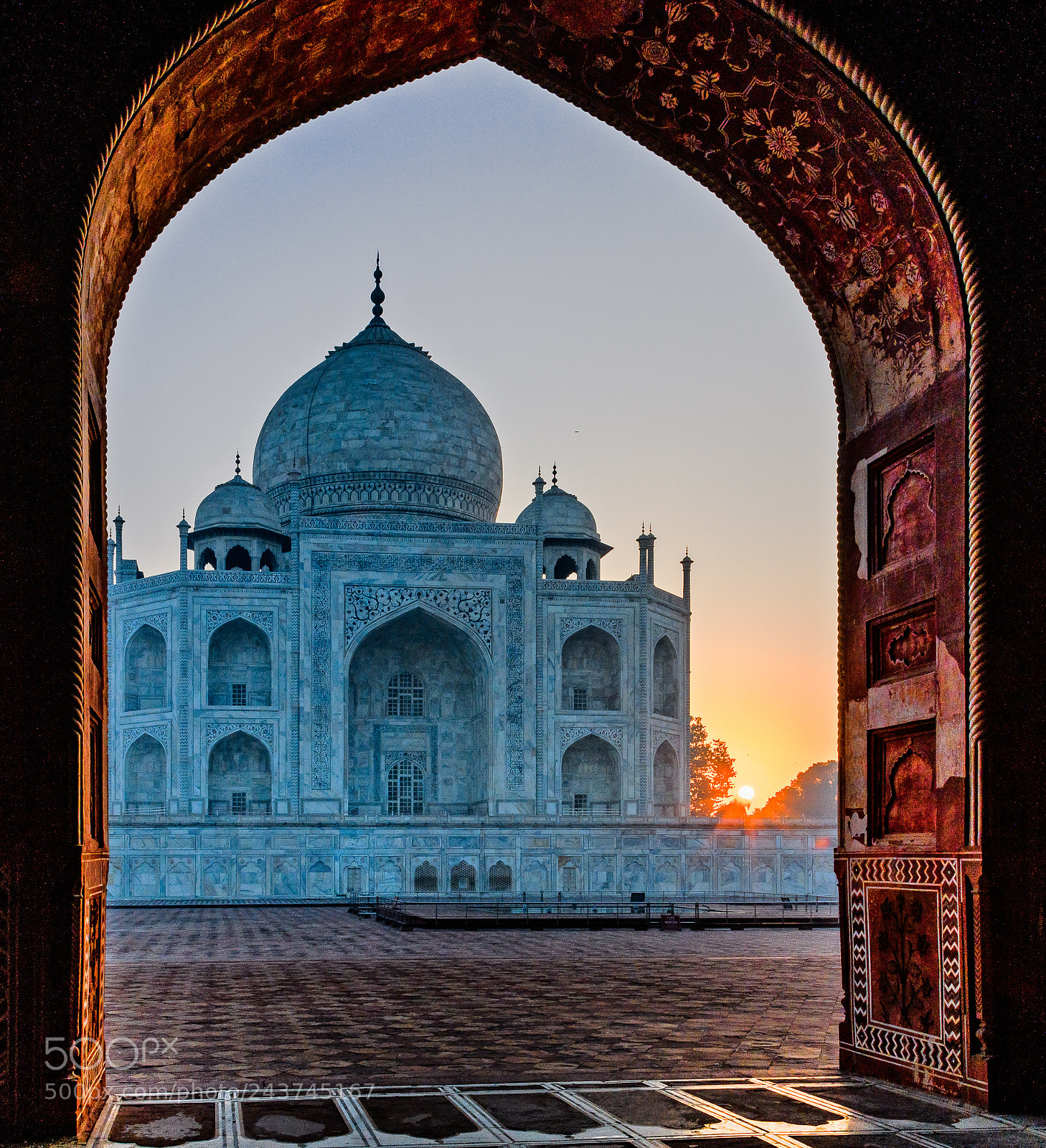 Nikon D850 sample photo. Sunrise at the taj photography