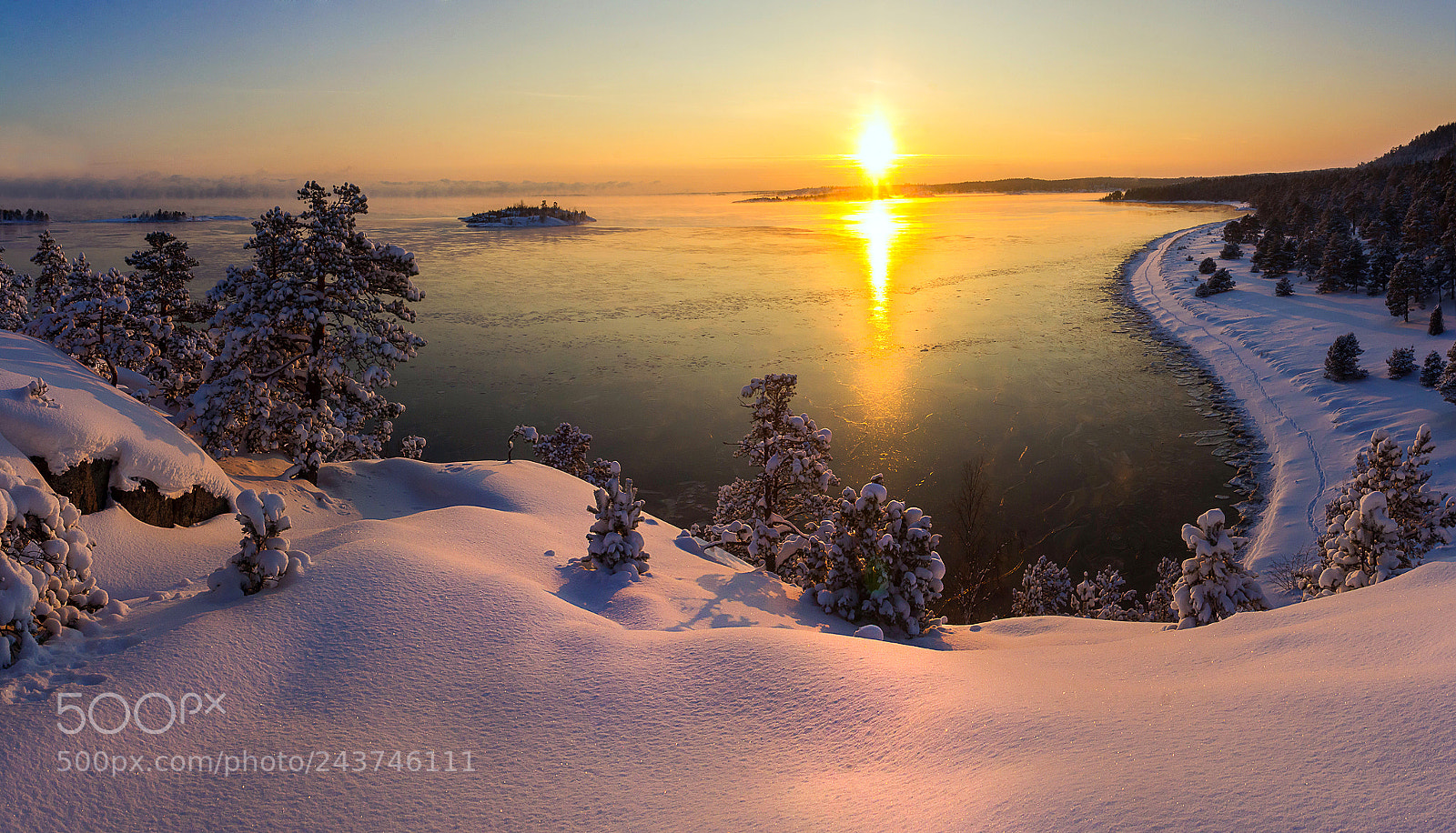 Canon EOS 60D sample photo. Winter on lake ladoga photography