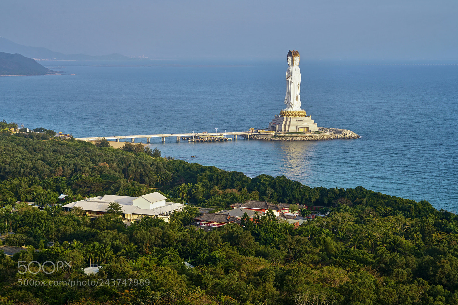 Sony a7R II sample photo. Ovelook of nanshan temple photography