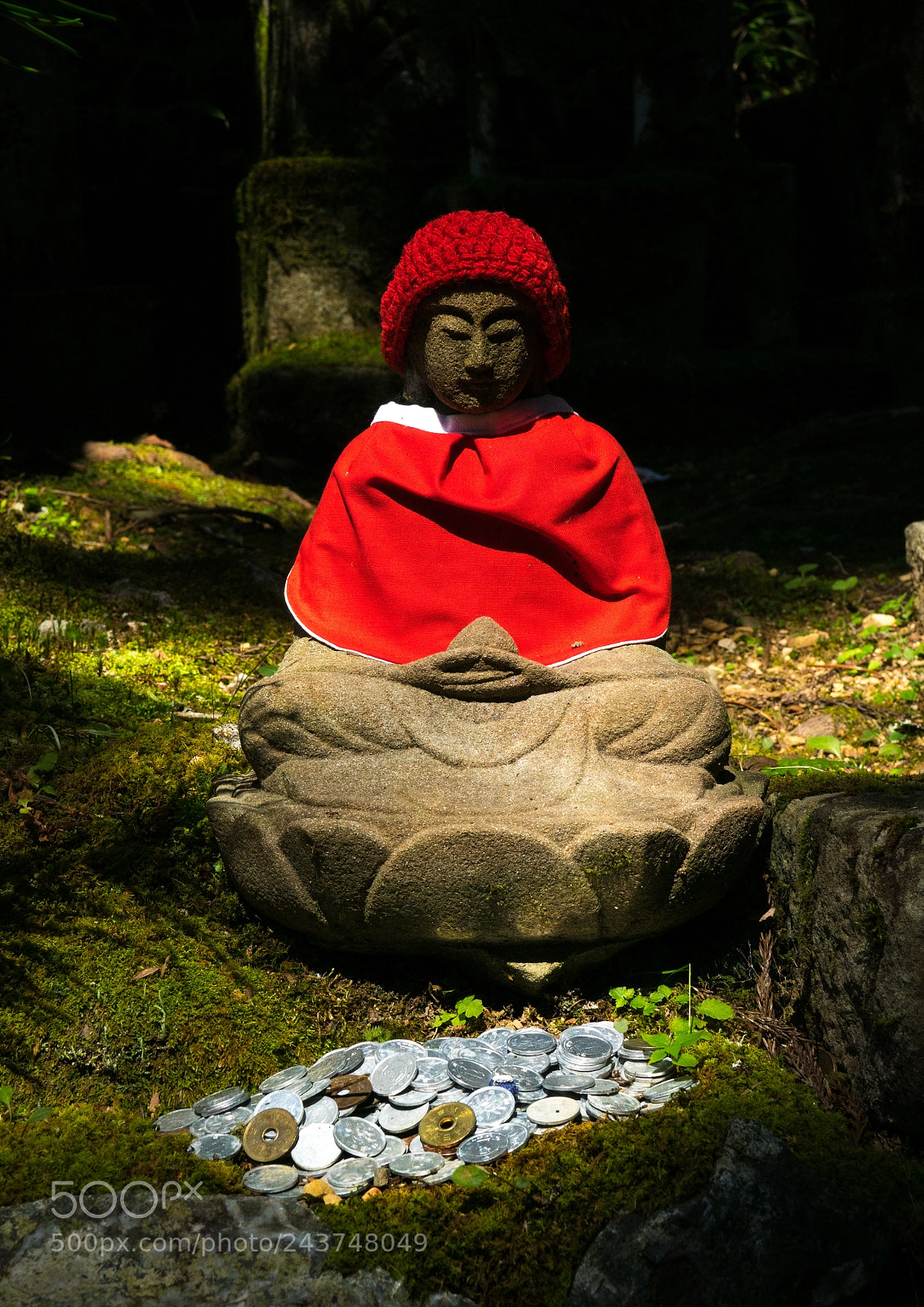 Sony Cyber-shot DSC-RX10 III sample photo. Decorated jizo statue in photography