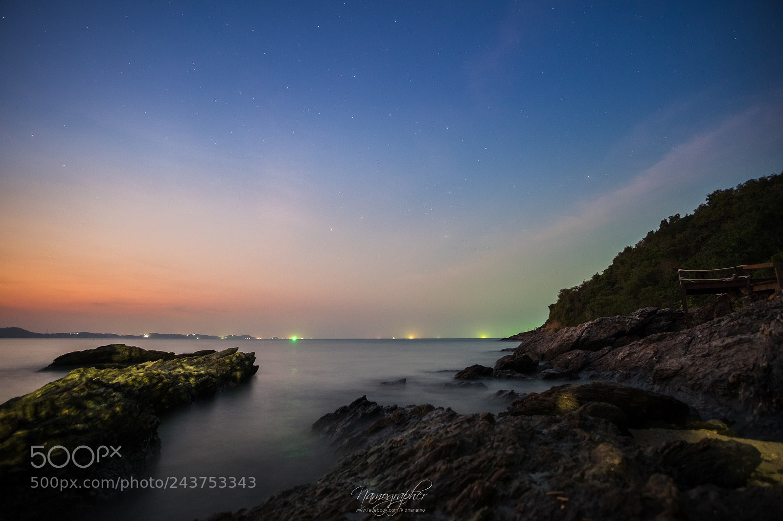 Fujifilm X-T10 sample photo. Night sea photography