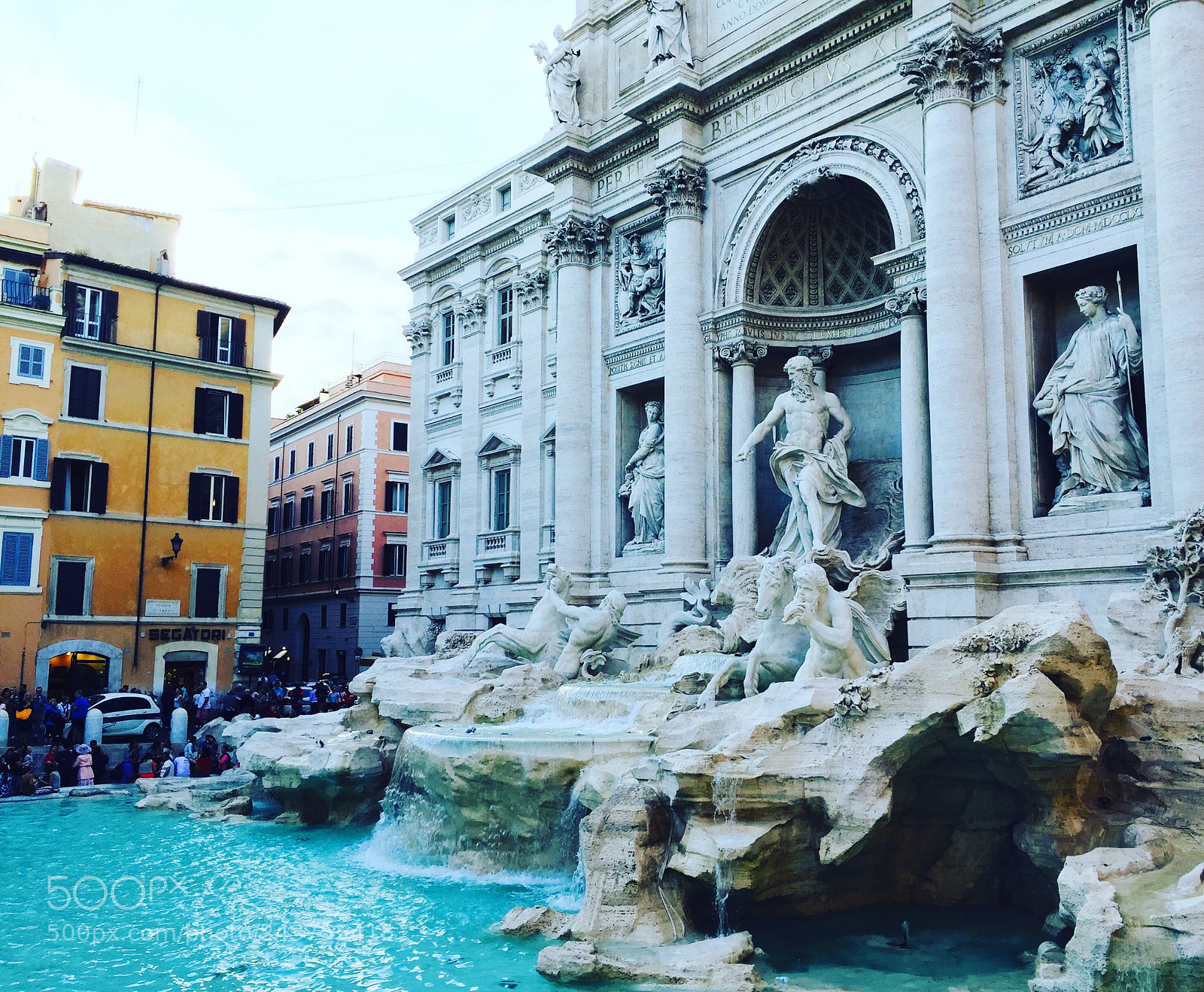 Apple iPhone 6 sample photo. Trevi fountain photography
