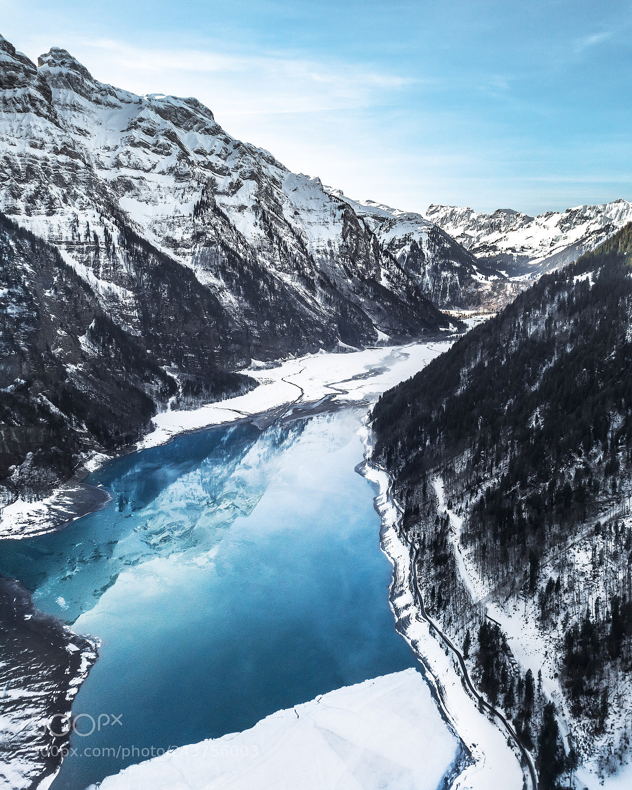 DJI FC220 sample photo. Klöntalersee photography