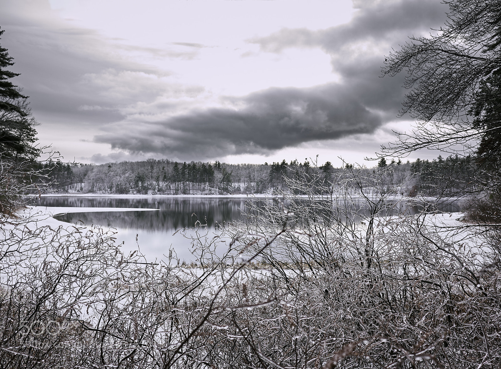 Panasonic Lumix DMC-GX85 (Lumix DMC-GX80 / Lumix DMC-GX7 Mark II) sample photo. Winter view of walden photography
