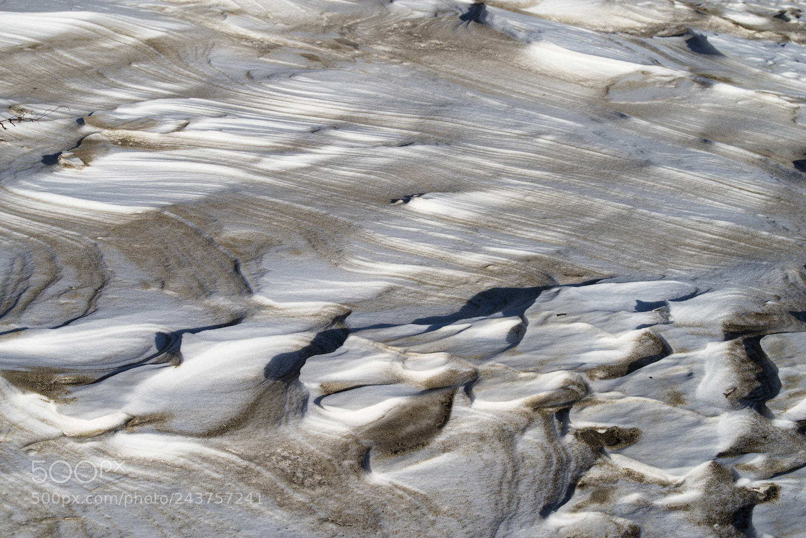 Pentax K-1 sample photo. Wind-blown snow and sand photography
