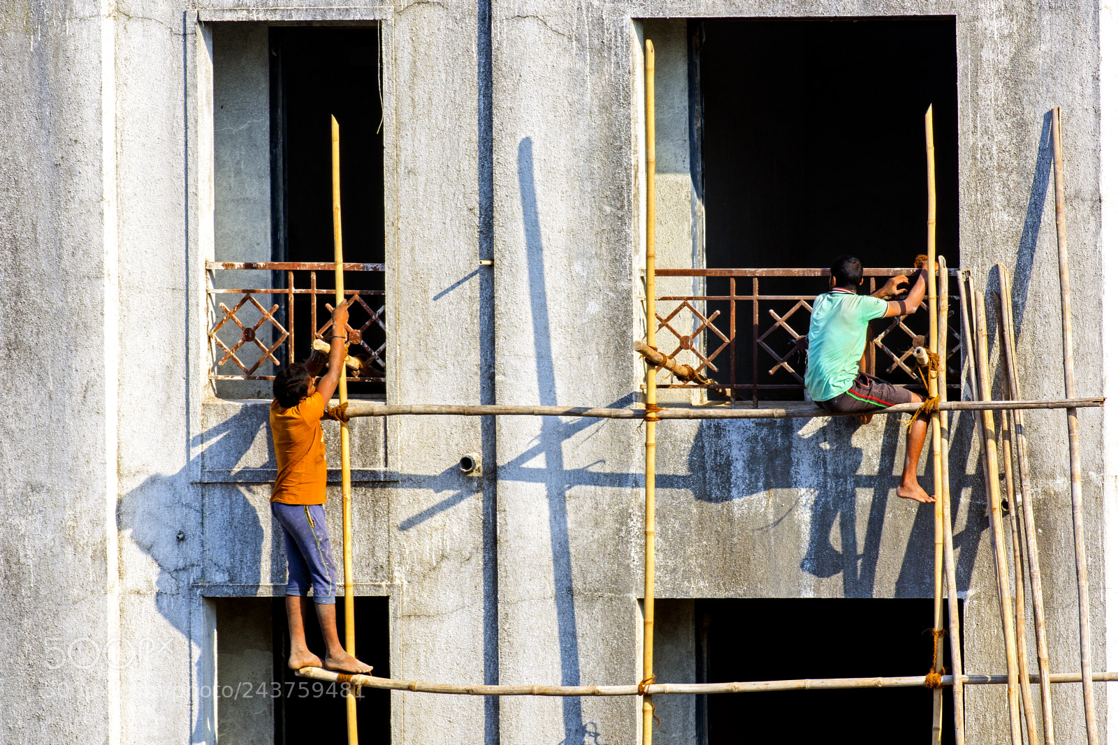 Nikon D7200 sample photo. Scaffolding photography