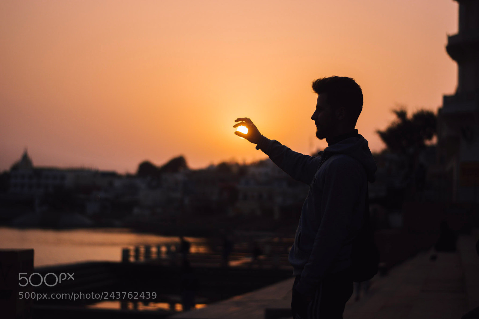 Nikon D7100 sample photo. Sunset over pushkar lake photography