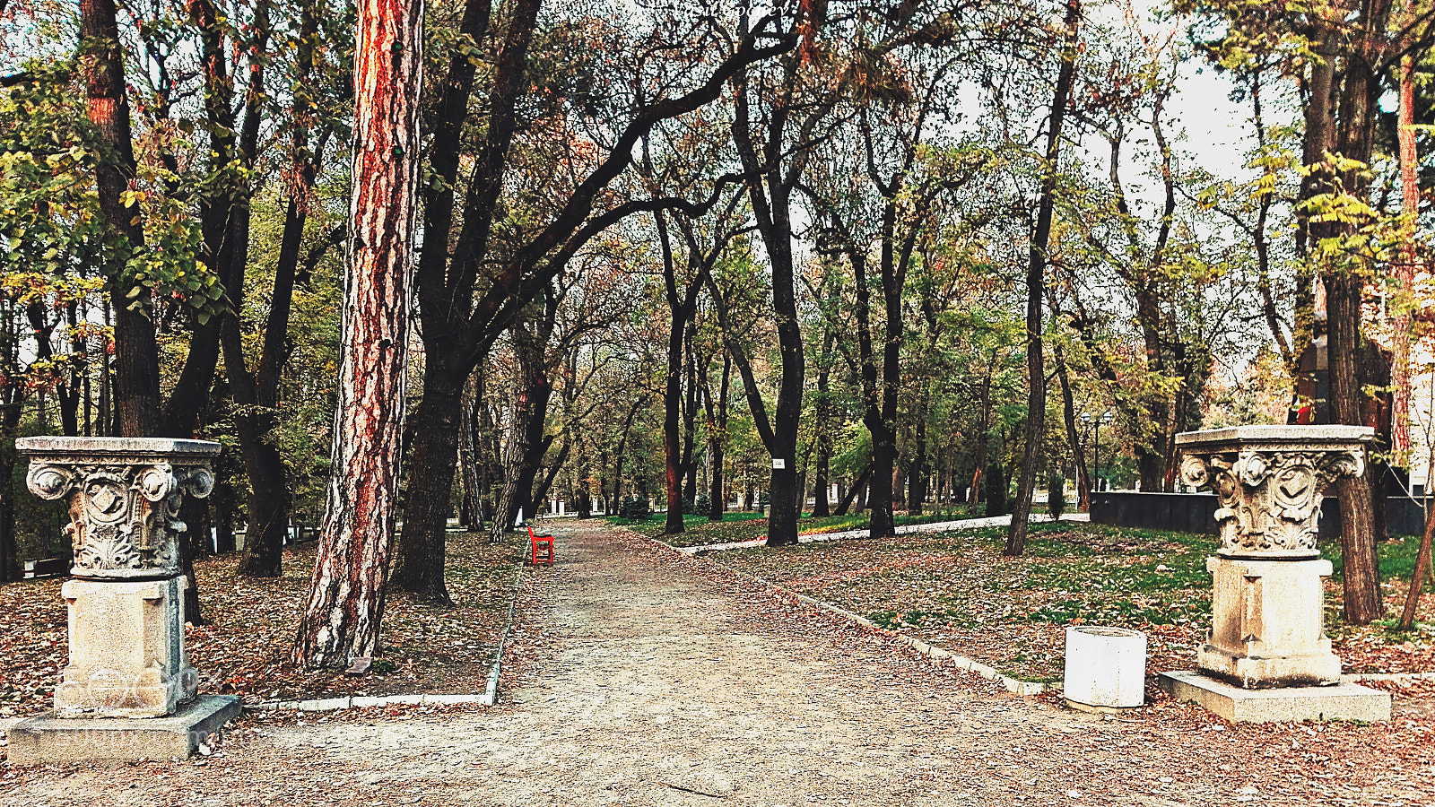 HUAWEI Y6II sample photo. Antiquities in the park photography