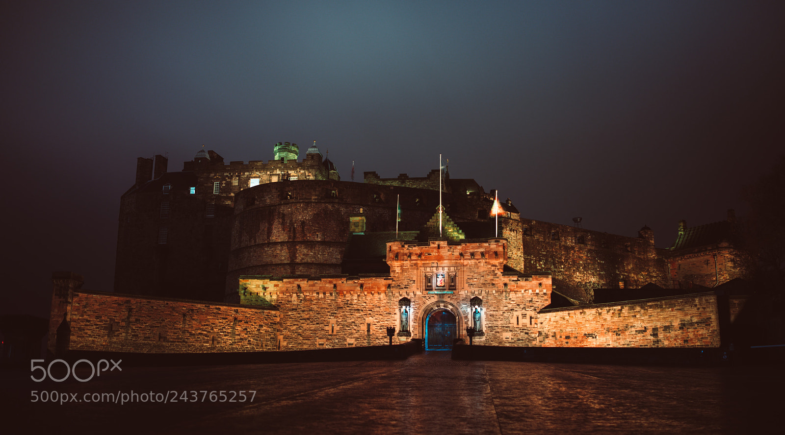 Sony Cyber-shot DSC-RX1R II sample photo. Edinburgh castle at night photography