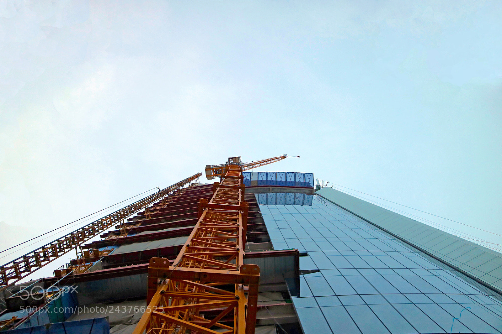 Canon EOS M3 sample photo. Crane building photography