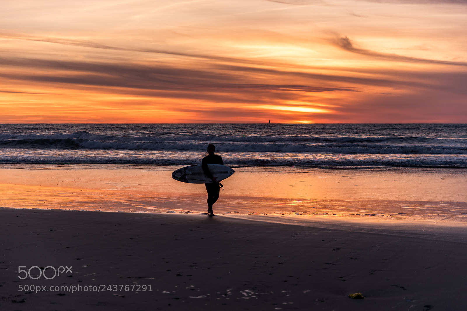 Nikon D750 sample photo. Sunset at imperial beach photography