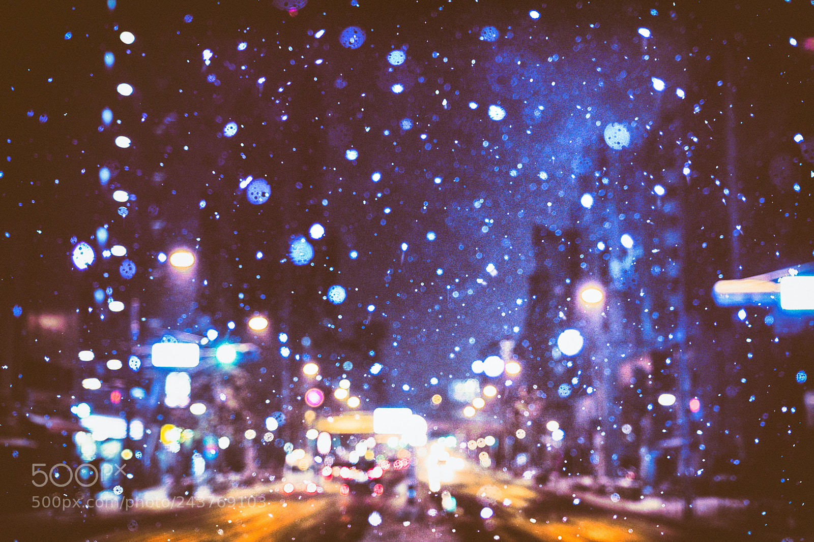 Fujifilm X-T2 sample photo. A night when snow photography