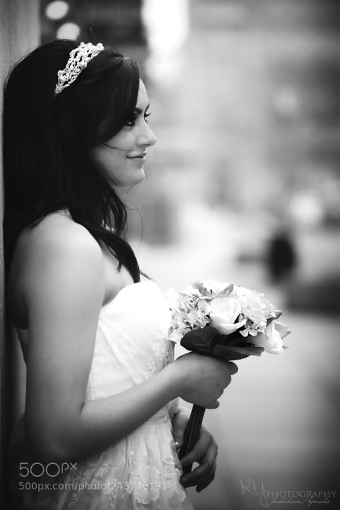 Nikon D300 sample photo. Bride photography