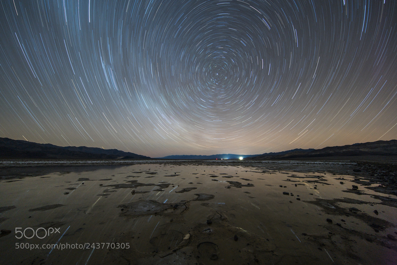 Sony a7R II sample photo. Star trail reflections on photography