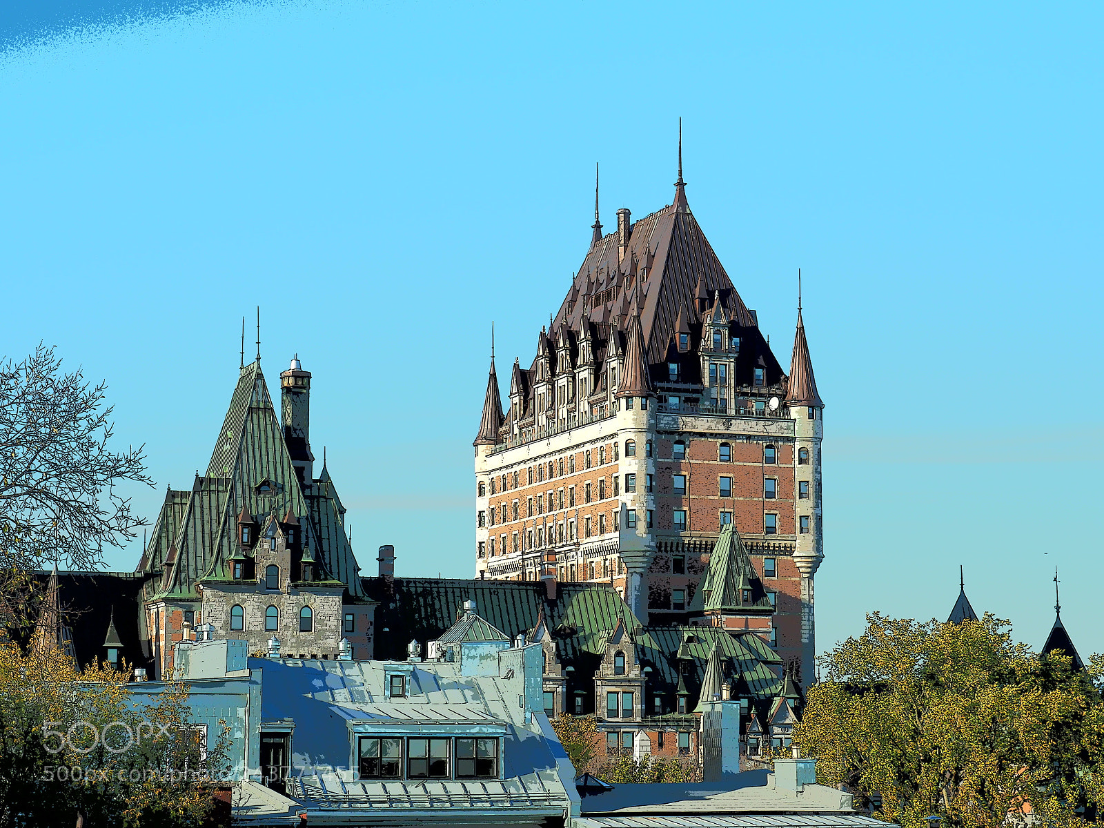 Olympus OM-D E-M5 II sample photo. Chateau frontenac photography