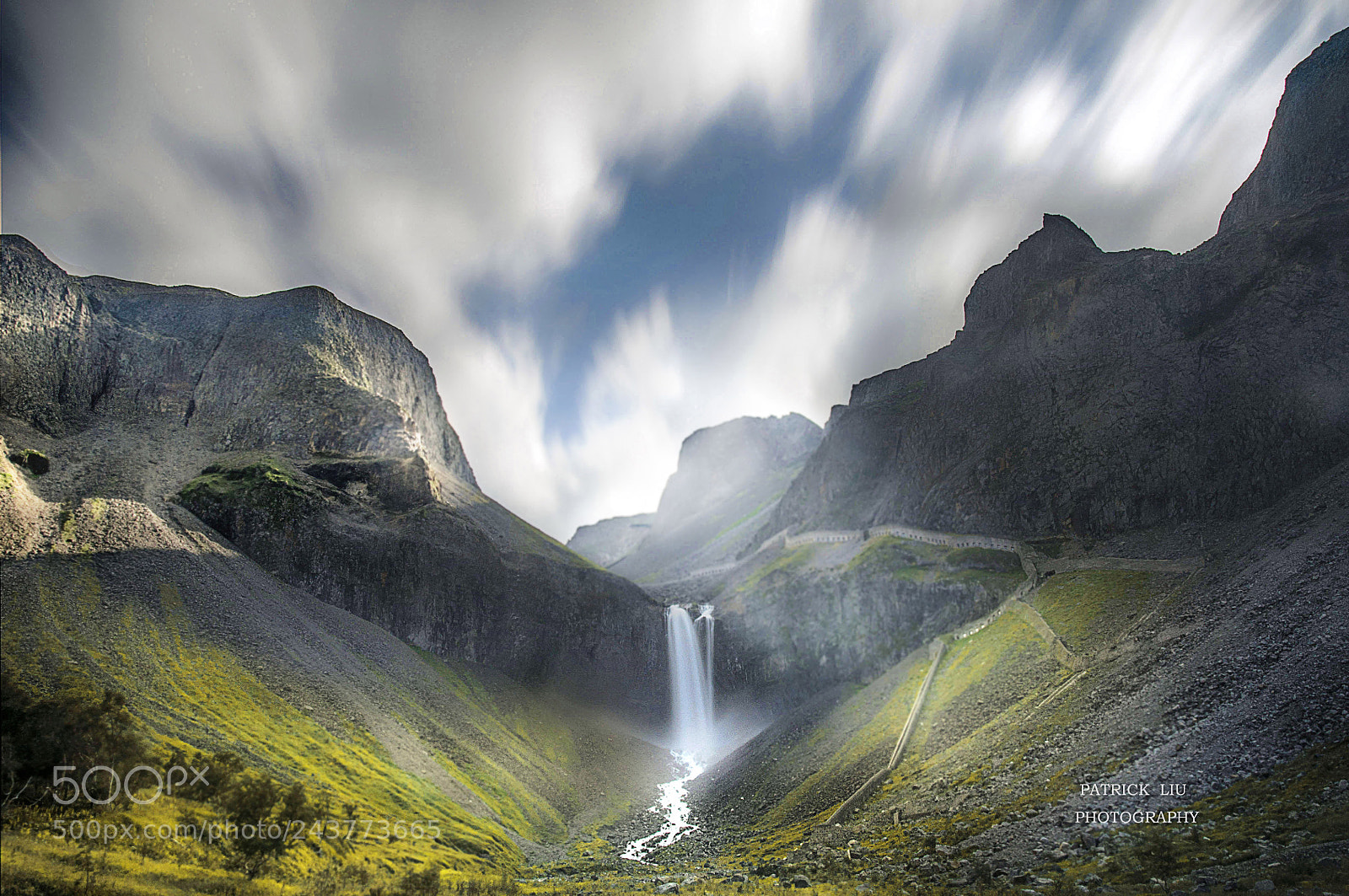Nikon D90 sample photo. Waterfall of a mountain photography