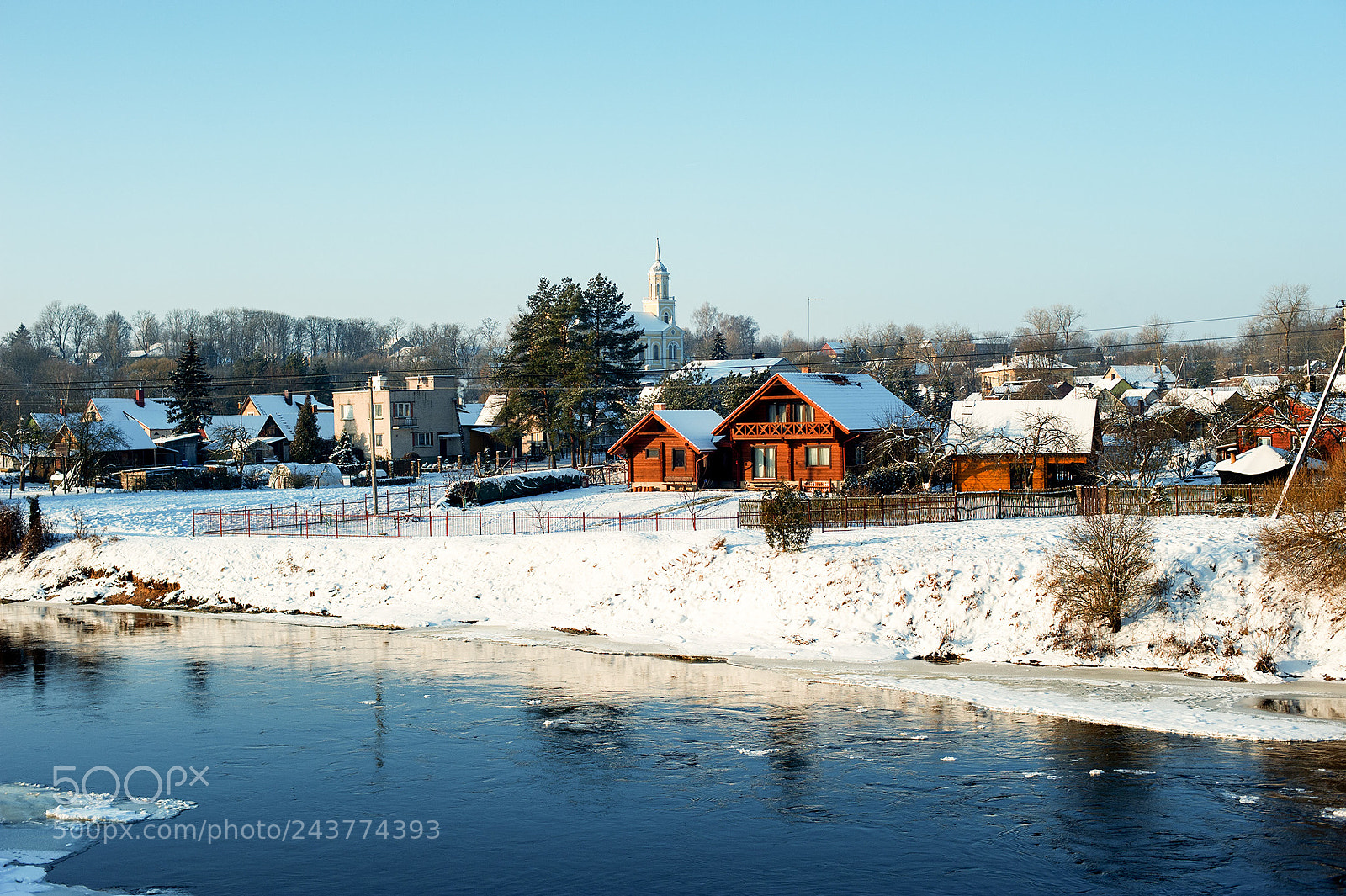 Nikon D3 sample photo. Town by the river photography