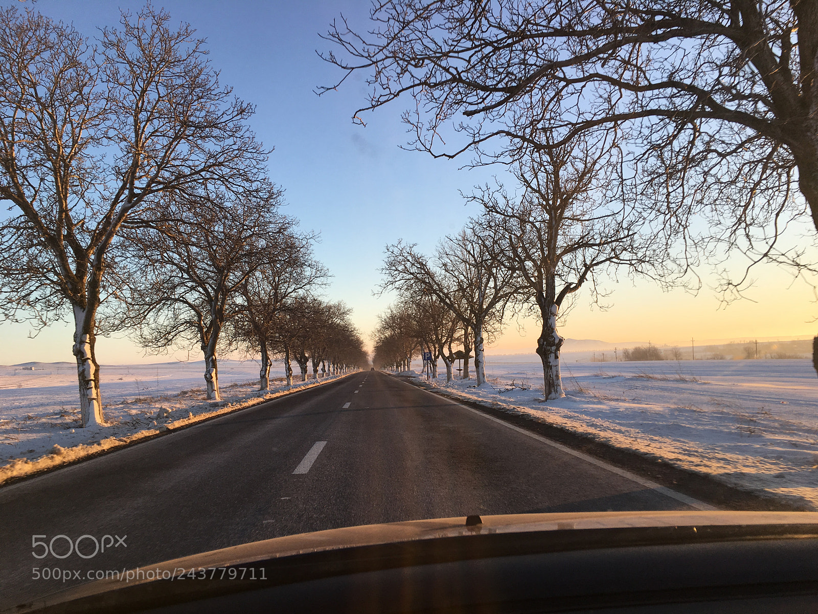 Apple iPhone 6s sample photo. Road / snow photography