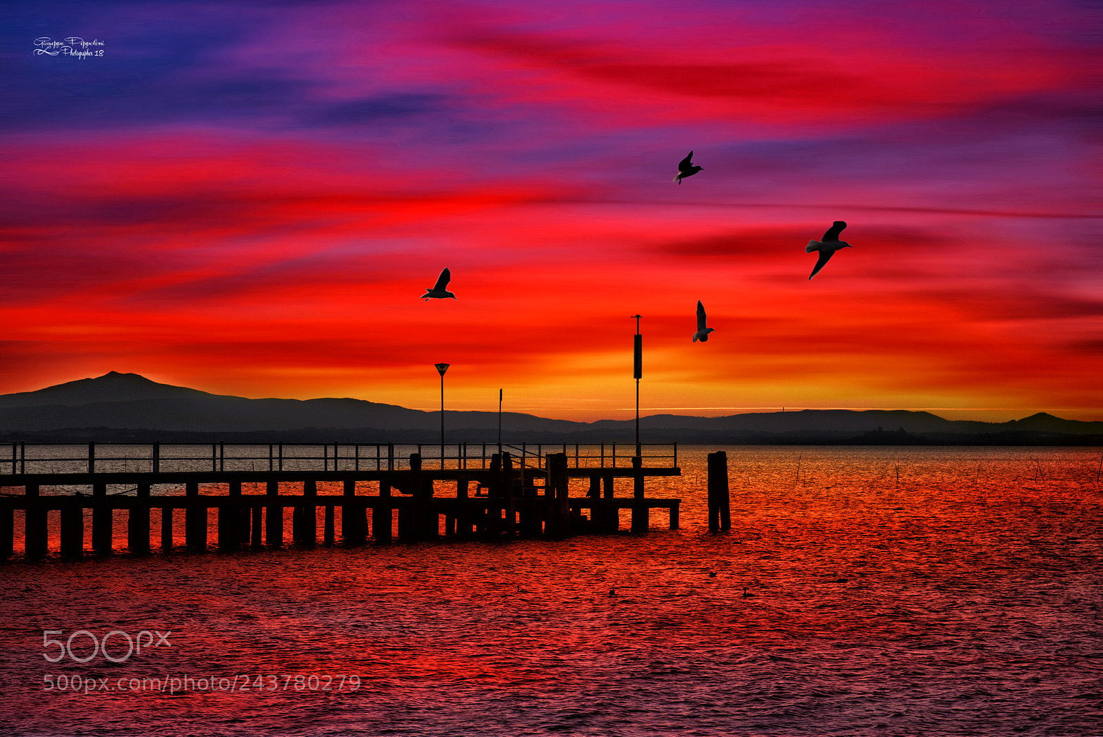 Canon EOS 60D sample photo. Red sunset photography