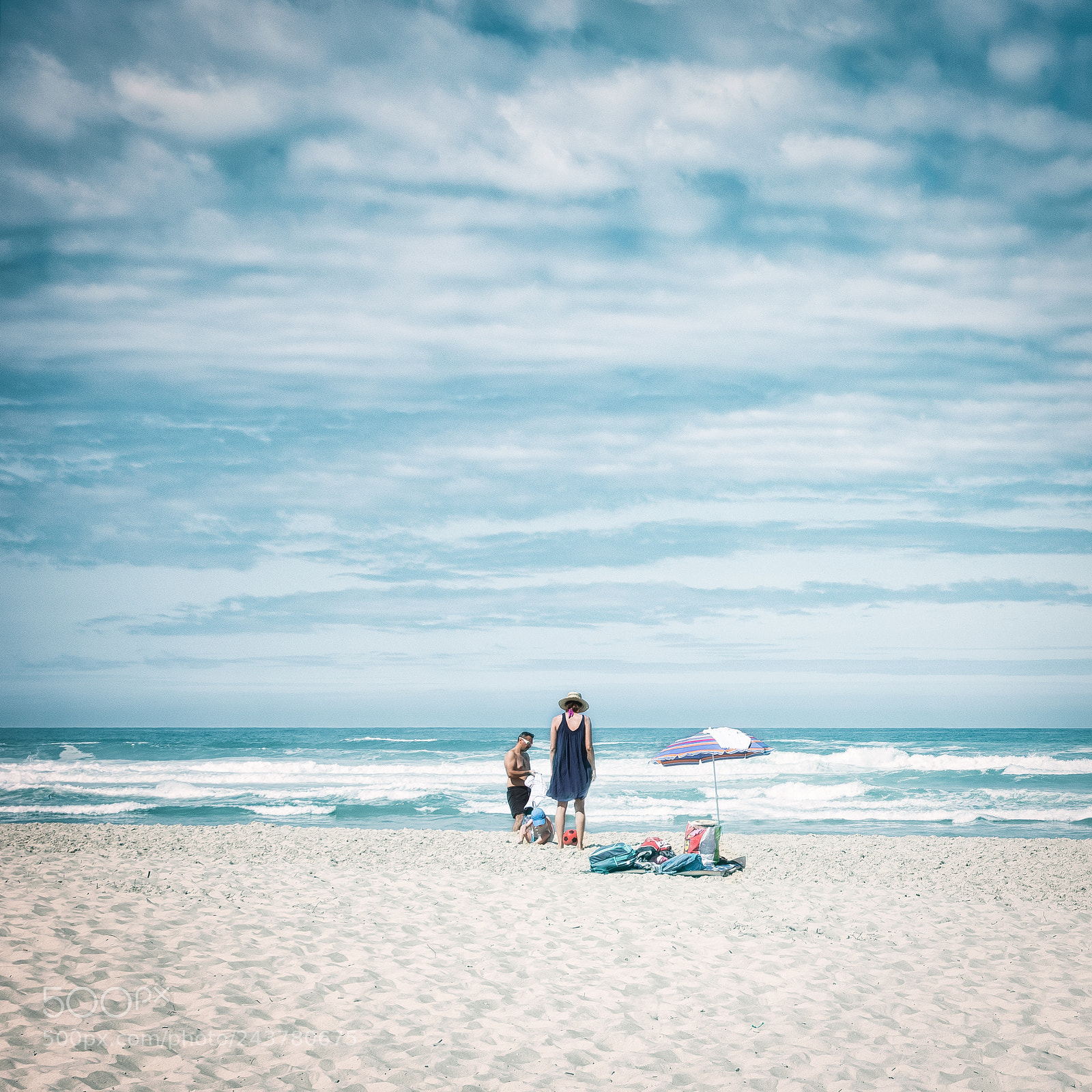 Nikon D7100 sample photo. Plage en famille photography