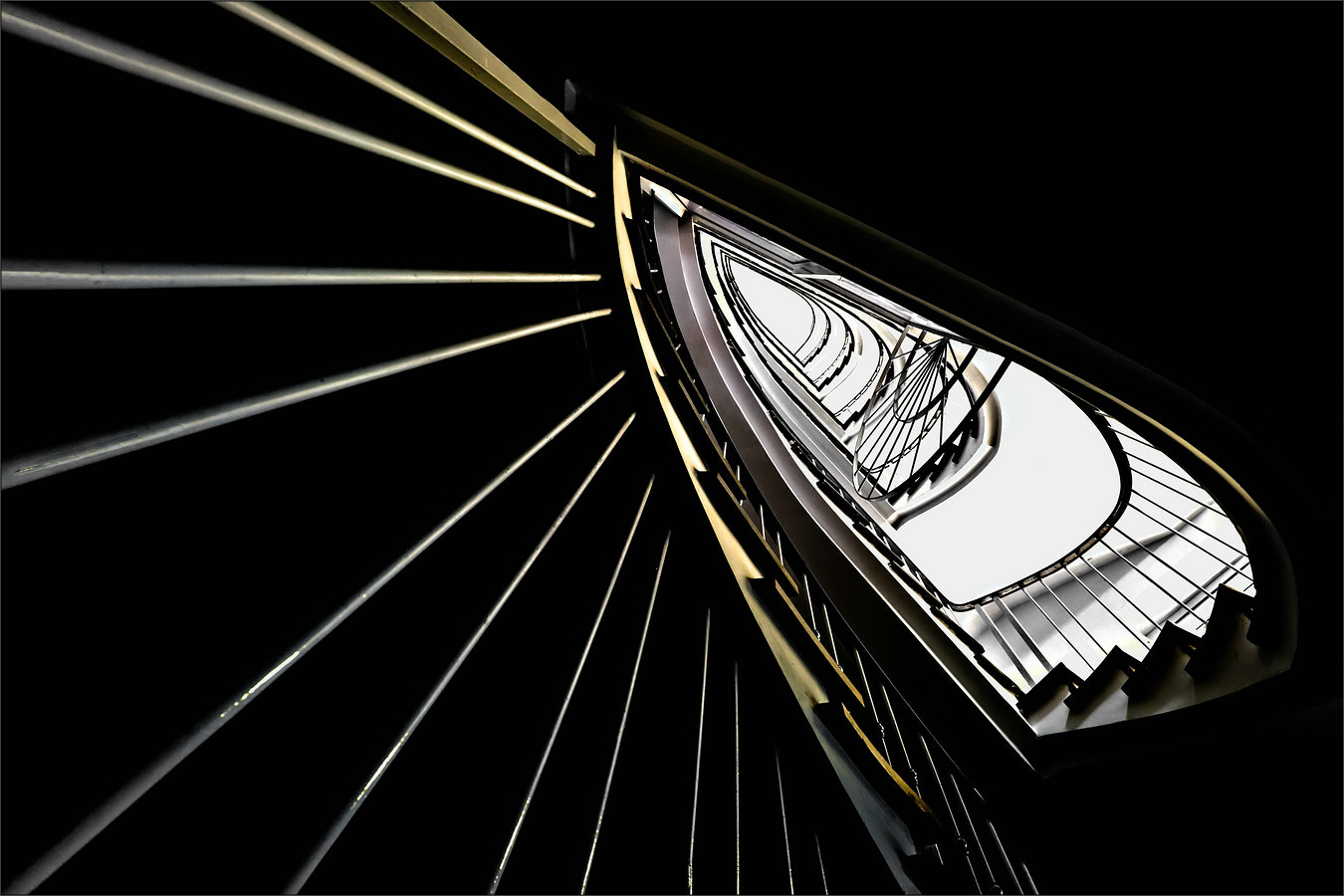 Tokina AT-X Pro 12-24mm F4 (IF) DX sample photo. * stairs black and white * photography
