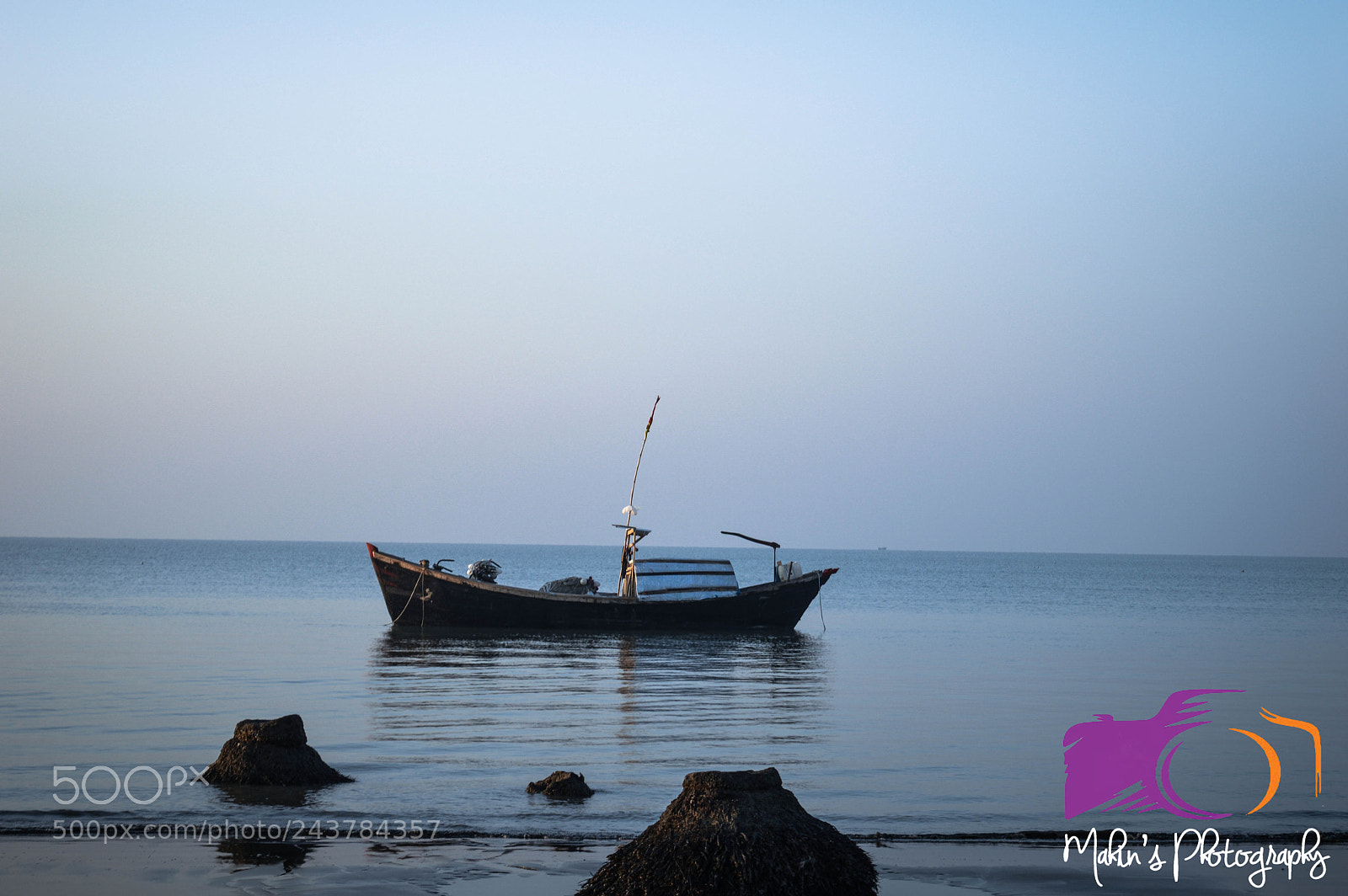 Nikon D3200 sample photo. A lonely boat photography