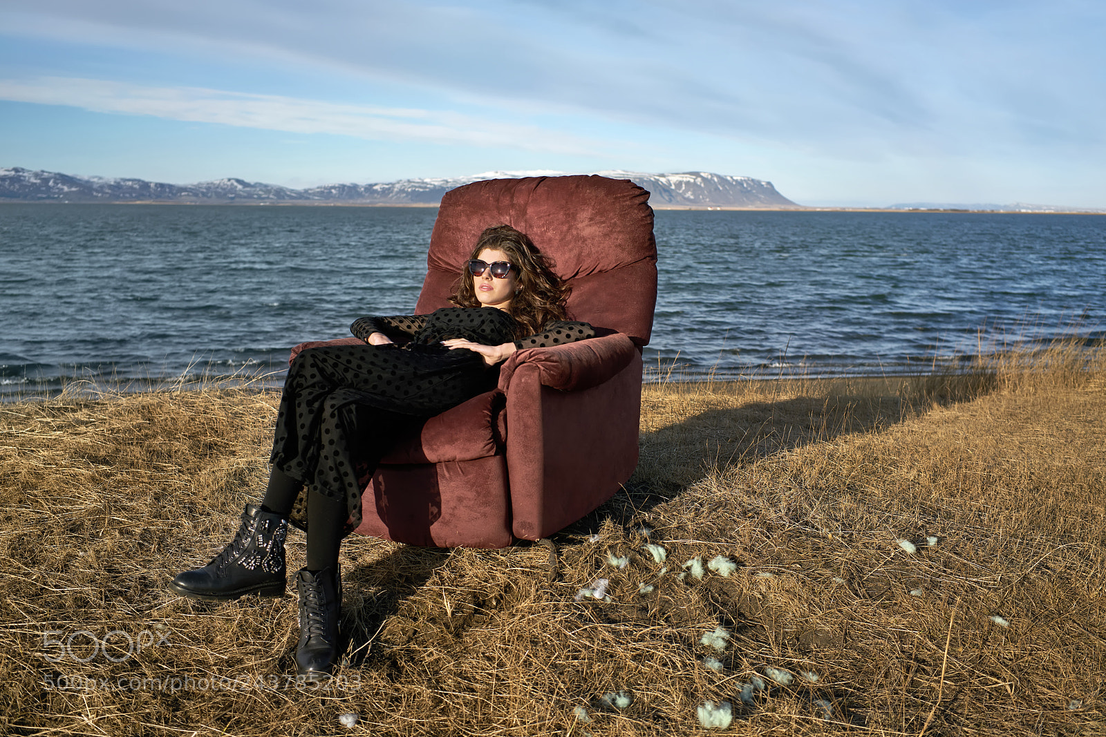 Sony a7R II sample photo. Girl sits on armchair photography