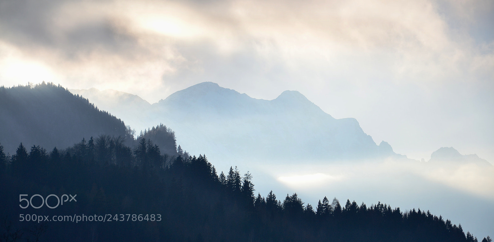 Nikon D3100 sample photo. Alpine sunset photography