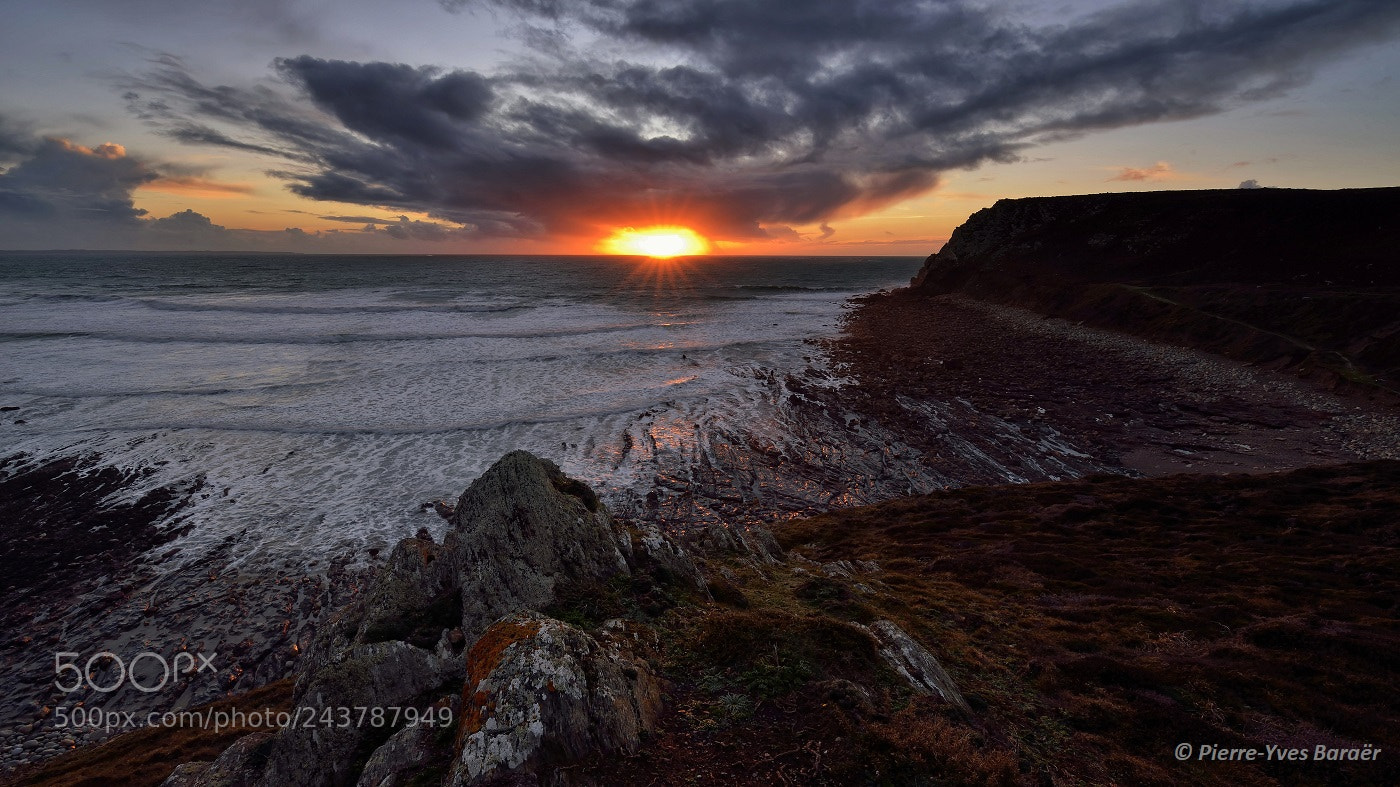 Nikon D800 sample photo. Sunset at porzh koubou photography