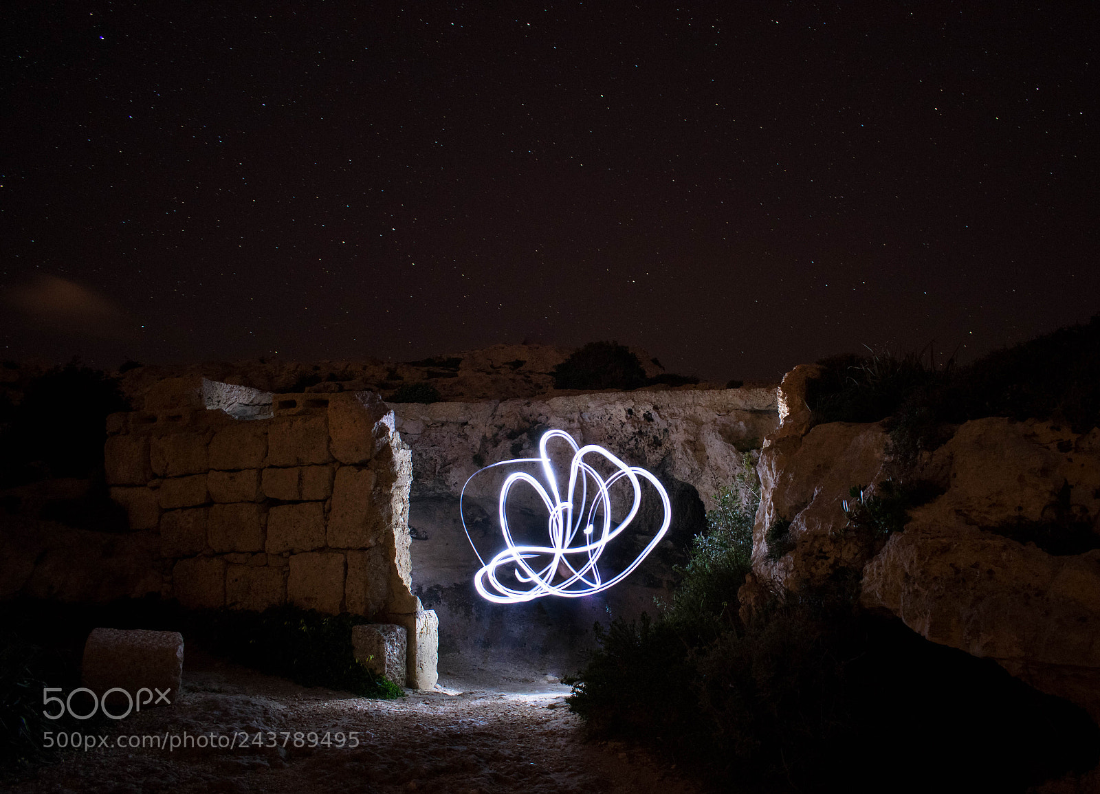 Nikon D3400 sample photo. Light painting photography
