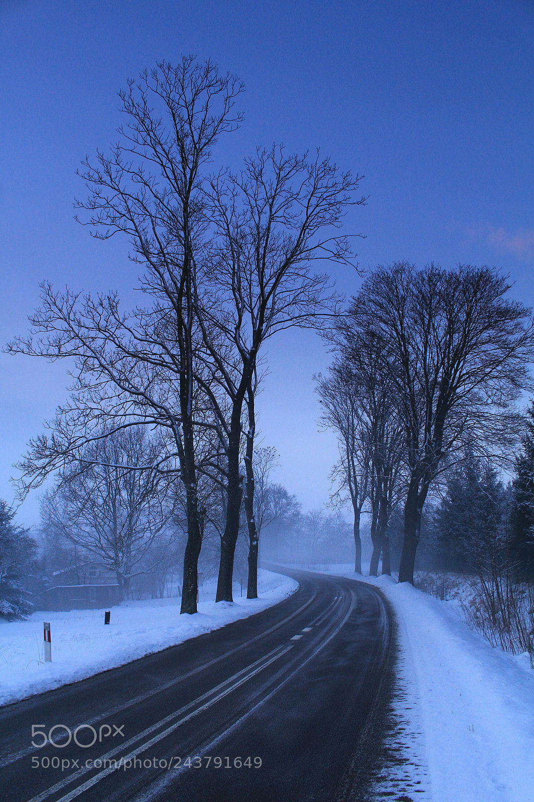 Canon EOS 1200D (EOS Rebel T5 / EOS Kiss X70 / EOS Hi) sample photo. Winter road photography