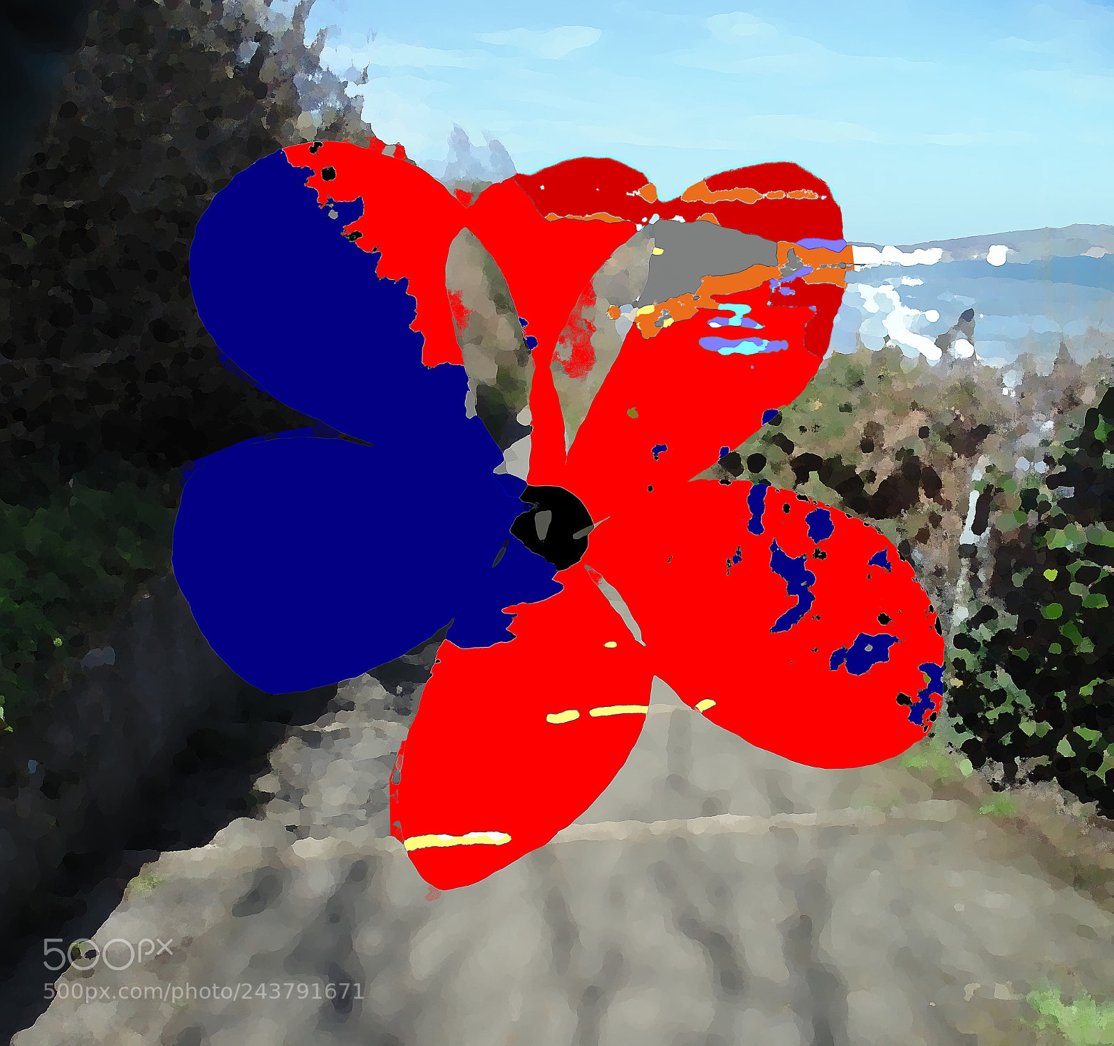Sony Cyber-shot DSC-H200 sample photo. Flower in a landscape photography