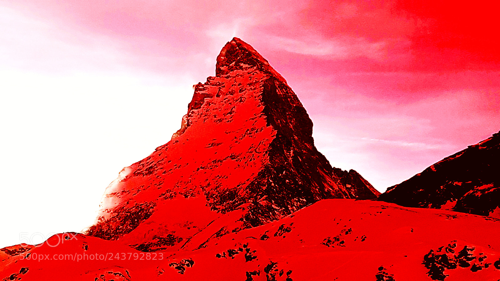 Samsung Galaxy S7 sample photo. Matterhorn pop-art photography