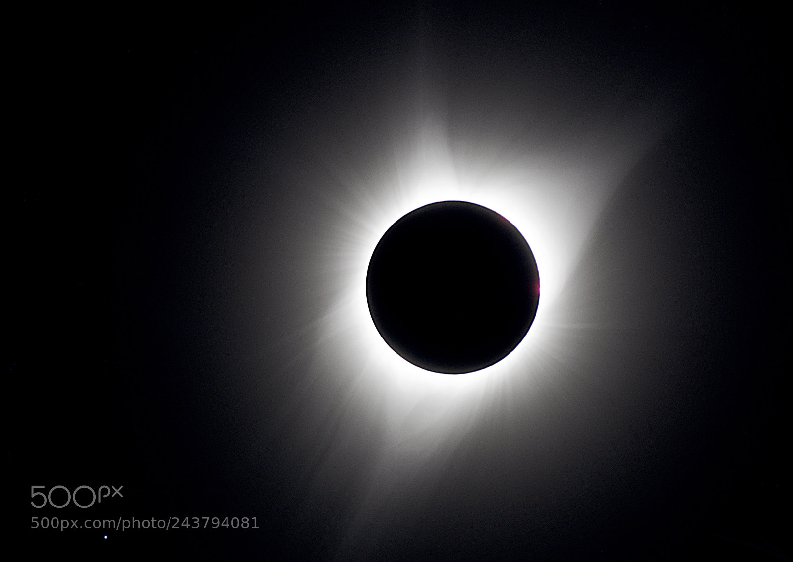 Nikon D5000 sample photo. Total eclipse corona and photography