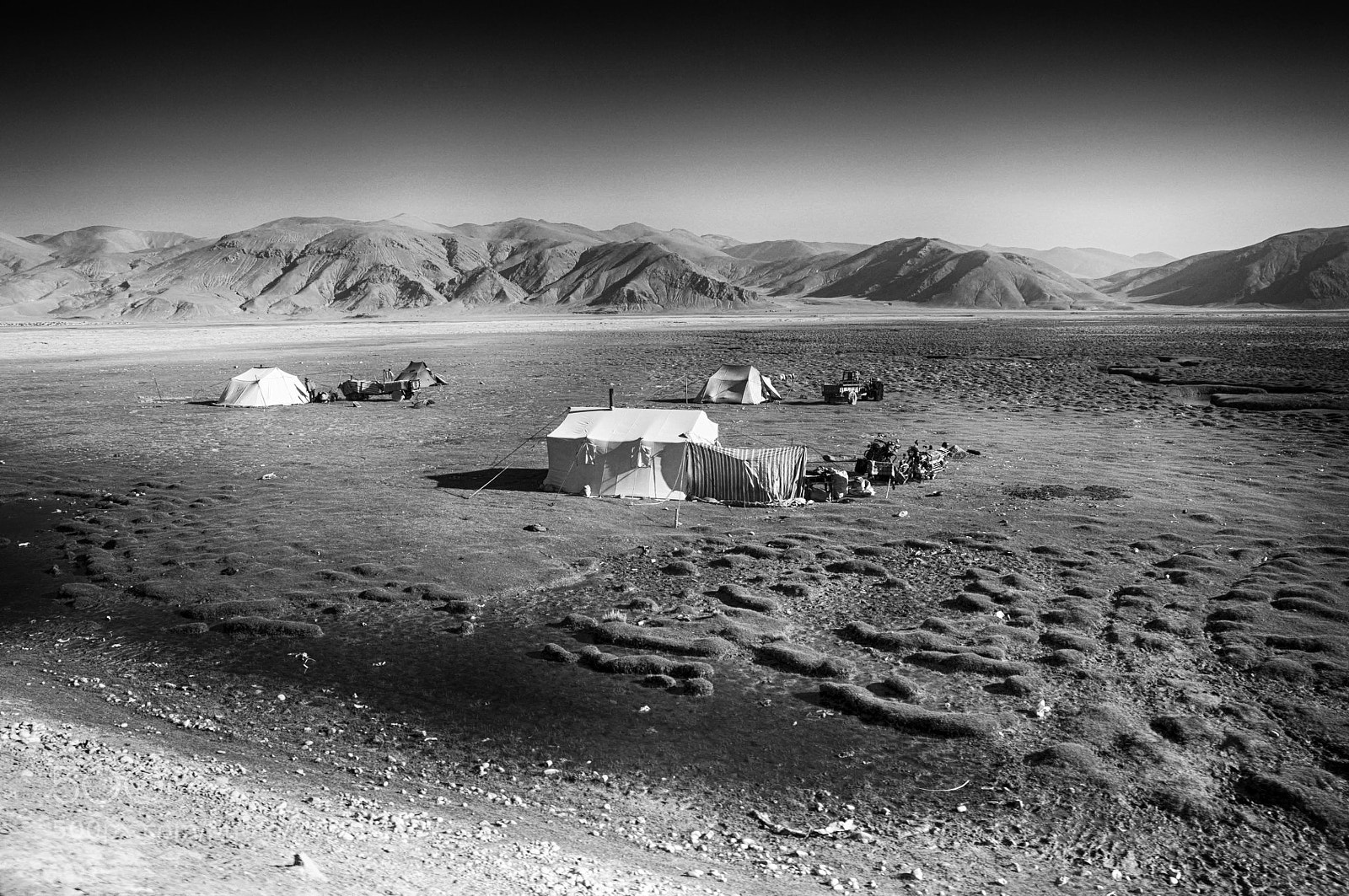Nikon D90 sample photo. Campement nomades tibet photography